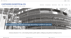 Desktop Screenshot of cattaneozanetto.it